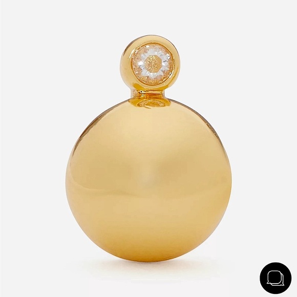 Kate Spade “ Have a Ball” Gold Tone Earrings , NWT, In Signature Box - Picture 5 of 12